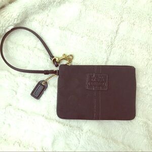 Coach Black Signature Wristlet